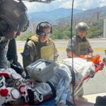 Evacuación aeromédica traslada a mujer herida en Briceño hacia hospital de mayor complejidad