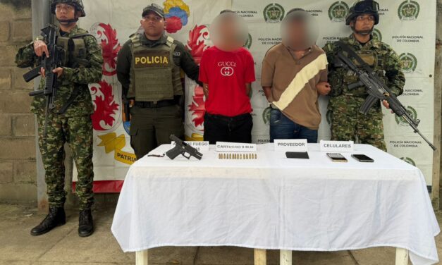 Capturan en El Bagre a dos presuntos integrantes de Los Caparros