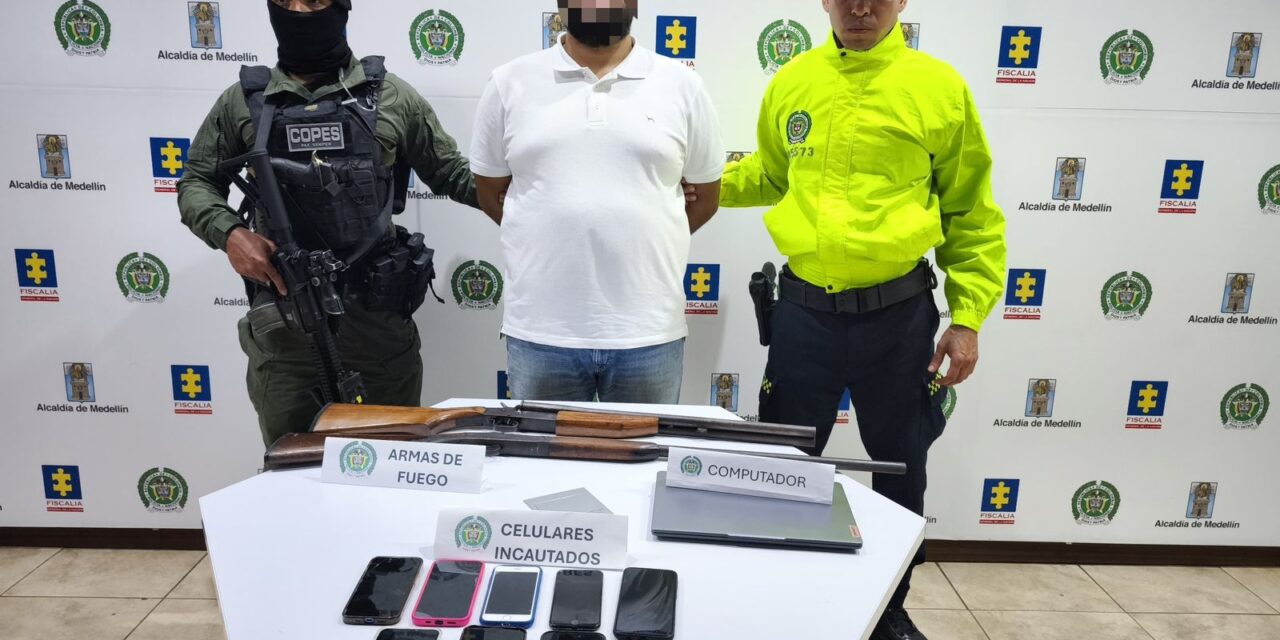 Capturan a alias ‘Toco’, presunto cabecilla del GDO Robledo con alcance en narcotráfico internacional