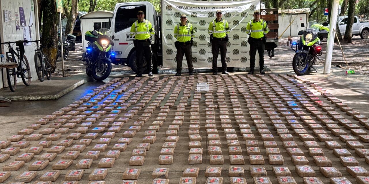 Incautan más de 680.000 dosis de cocaína en corredor vial del suroeste antioqueño