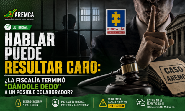Hablar puede resultar caro: ¿La Fiscalía terminó “dándole dedo” a un posible colaborador?