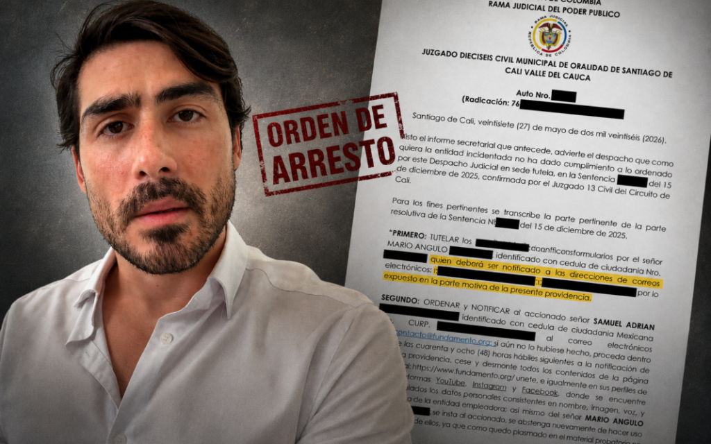 Samuel Adrián enfrenta orden de arresto en Colombia tras decisión judicial en Cali