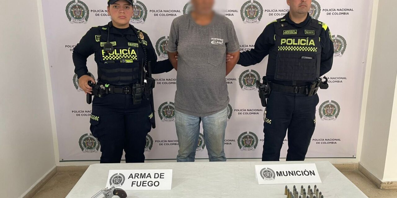 Capturan en Sabaneta a hombre de 65 años con arma de fuego y municiones modificadas