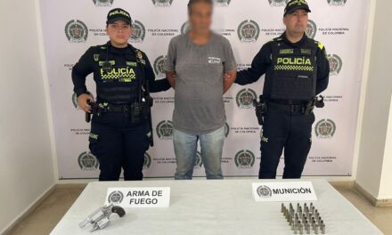 Capturan en Sabaneta a hombre de 65 años con arma de fuego y municiones modificadas