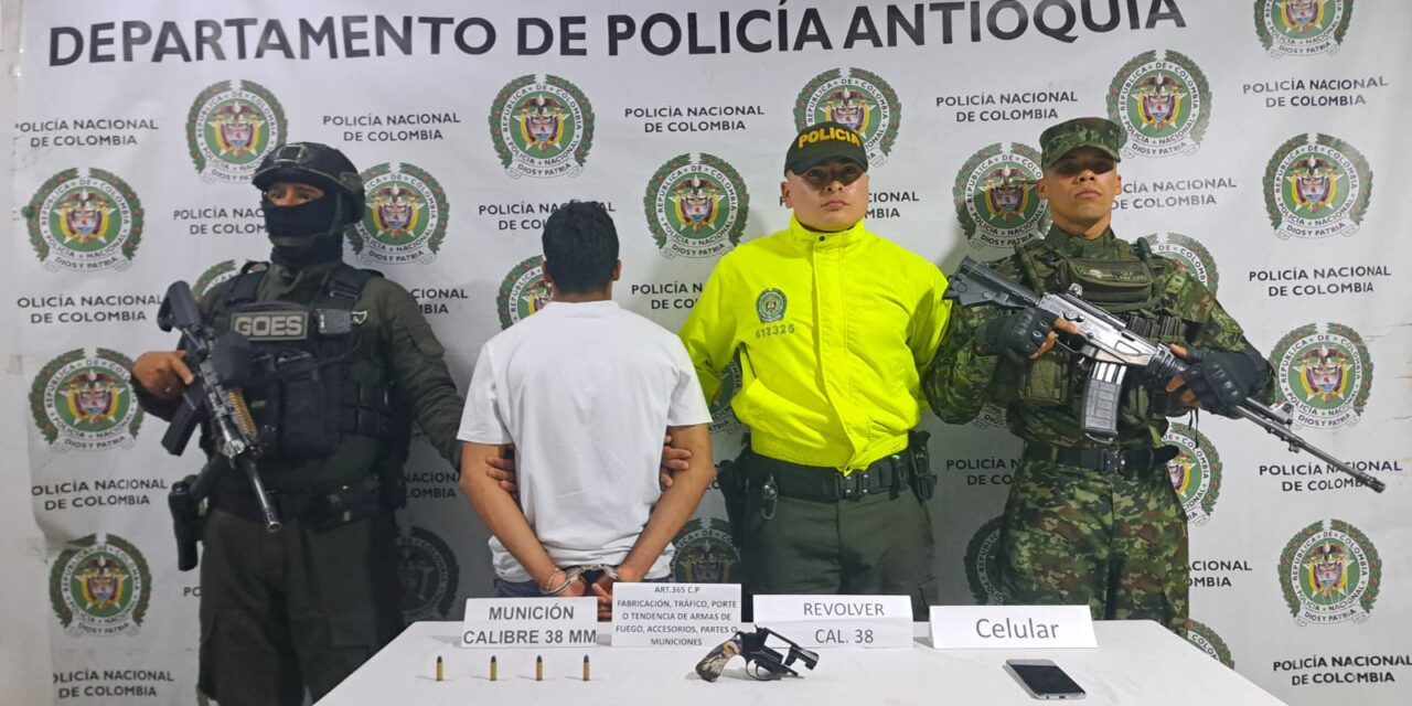 Capturan en Ciudad Bolívar a presunto integrante de estructura criminal armada