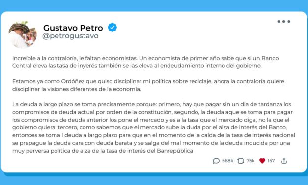 Petro defiende al MinHacienda tras investigación de la Contraloría por manejo de la deuda pública: “Le faltan economistas”