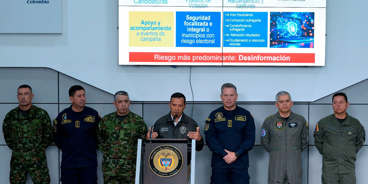 Más de 400 mil uniformados custodiarán las elecciones presidenciales en Colombia
