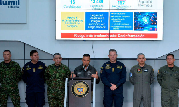 Más de 400 mil uniformados custodiarán las elecciones presidenciales en Colombia