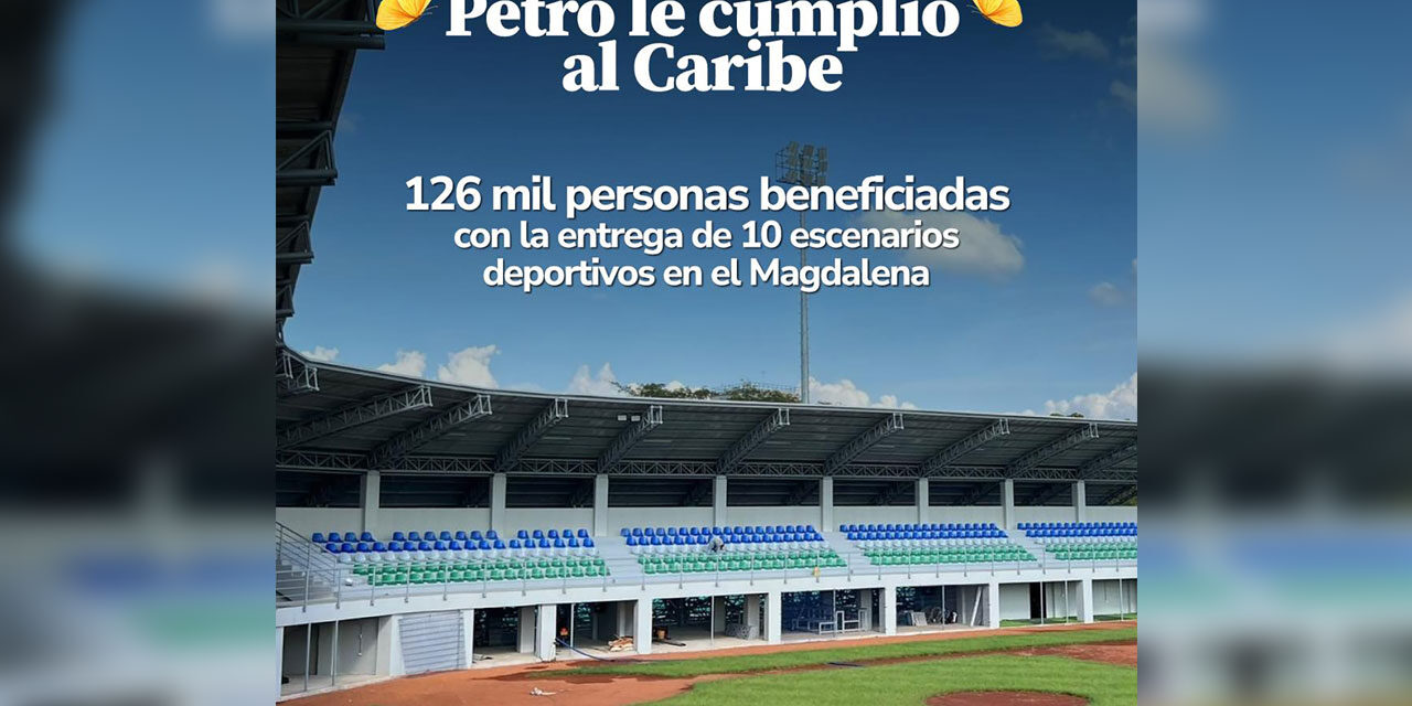 Gobierno nacional impulsa infraestructura deportiva en Magdalena con inversión superior a $40 mil millones