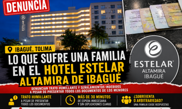 Familia denuncia presunto trato humillante en el Hotel Estelar Altamira de Ibagué y pide investigación