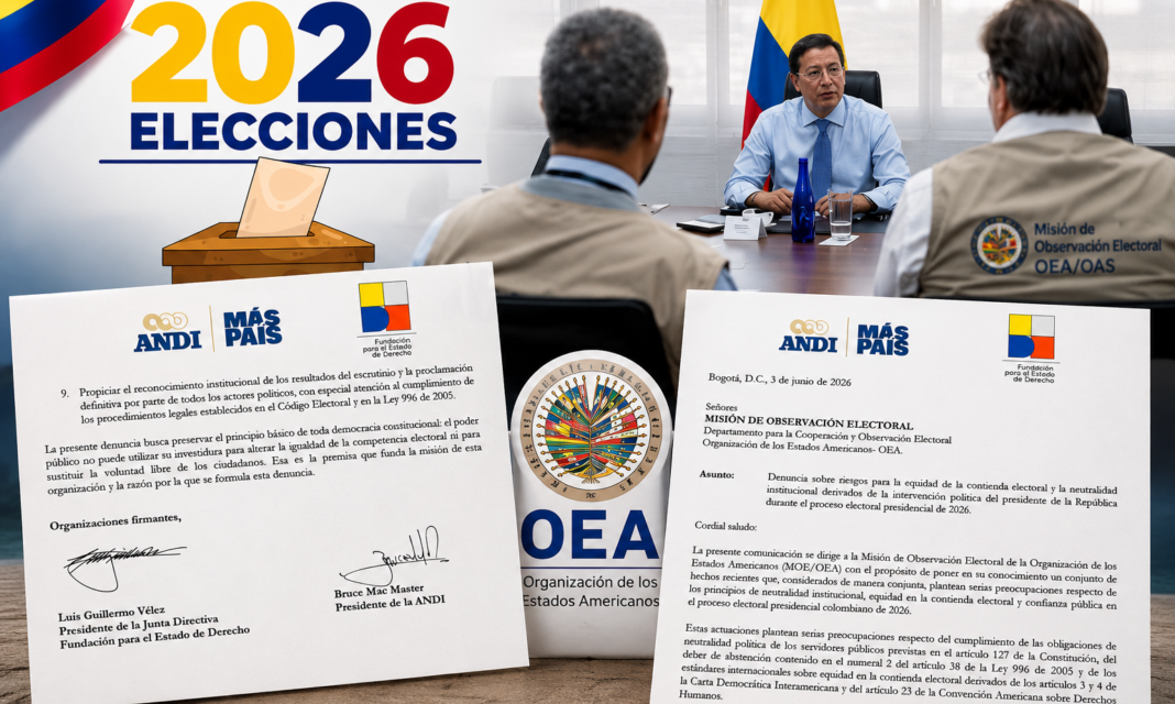 ANDI y Fundación para el Estado del Derecho piden intervención de la OEA ante presuntos riesgos para la segunda vuelta presidencial