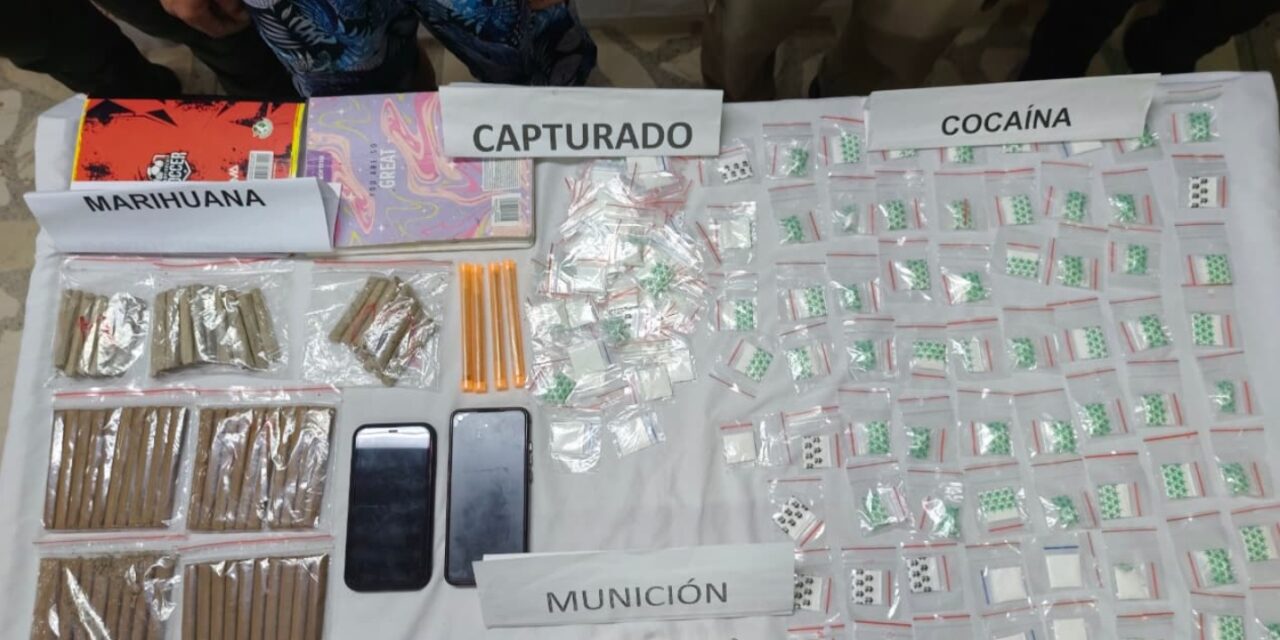 Golpe a estructuras criminales en El Ajizal: capturan a dos presuntos expendedores y hallan caleta con droga y equipos de comunicación