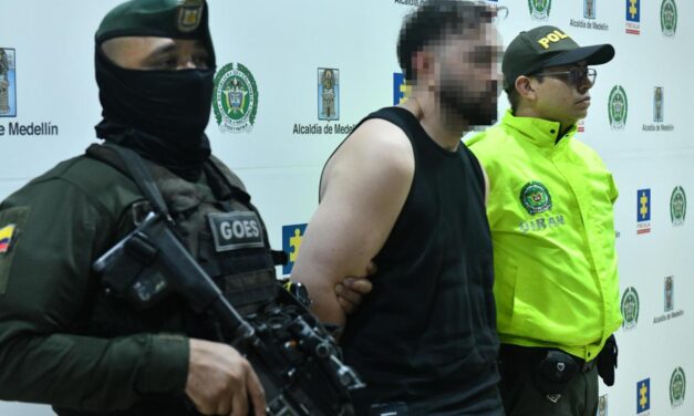 Capturan en Medellín a alias ‘El Capo’, solicitado por Estados Unidos por presunto tráfico internacional de armas