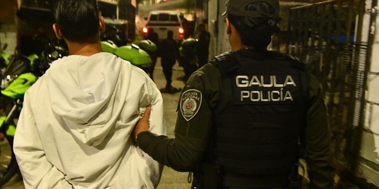 Ofensiva contra el crimen en Medellín deja 46 capturas por homicidio, extorsión y narcotráfico