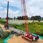 Avanza el RegioTram de Occidente: instalan puente estratégico entre Facatativá y Madrid