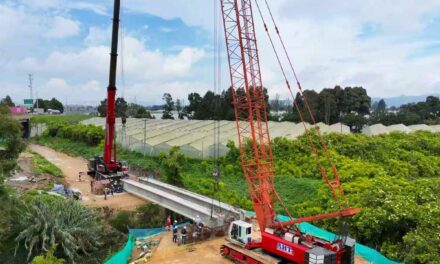 Avanza el RegioTram de Occidente: instalan puente estratégico entre Facatativá y Madrid