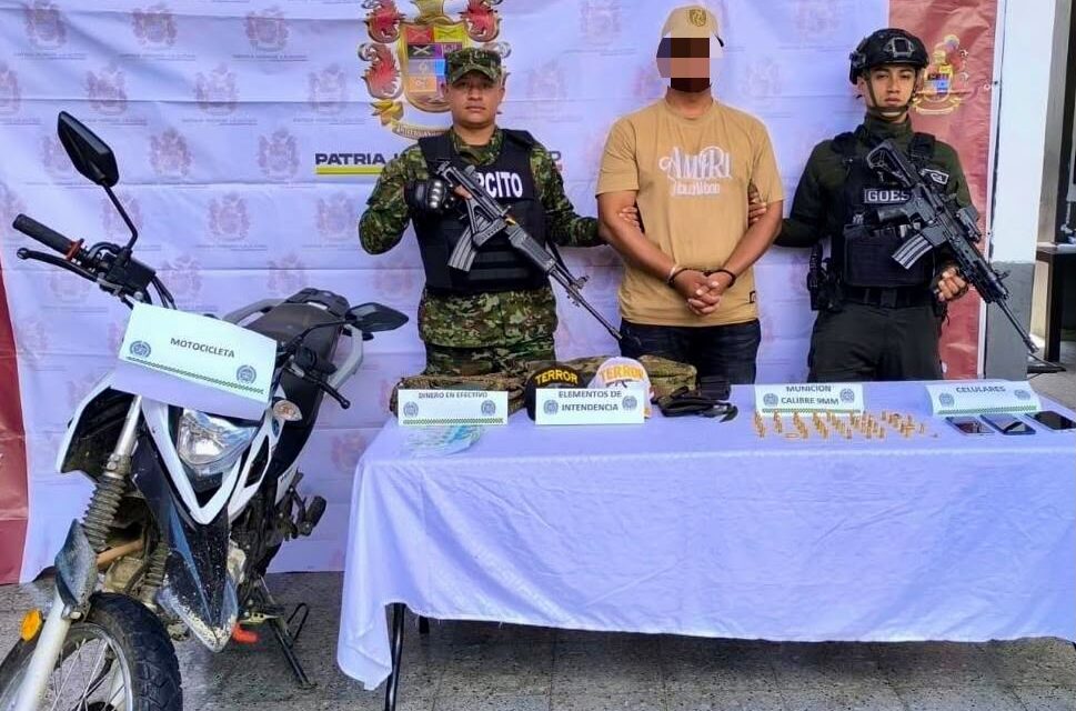 Capturan en Antioquia a alias ‘Andrés’, señalado coordinador de extorsiones del Clan del Golfo