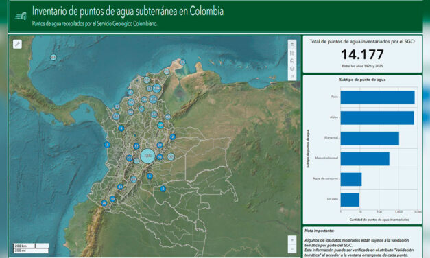 Servicio Geológico Colombiano lanza mapa con más de 14.000 puntos de agua subterránea en el país