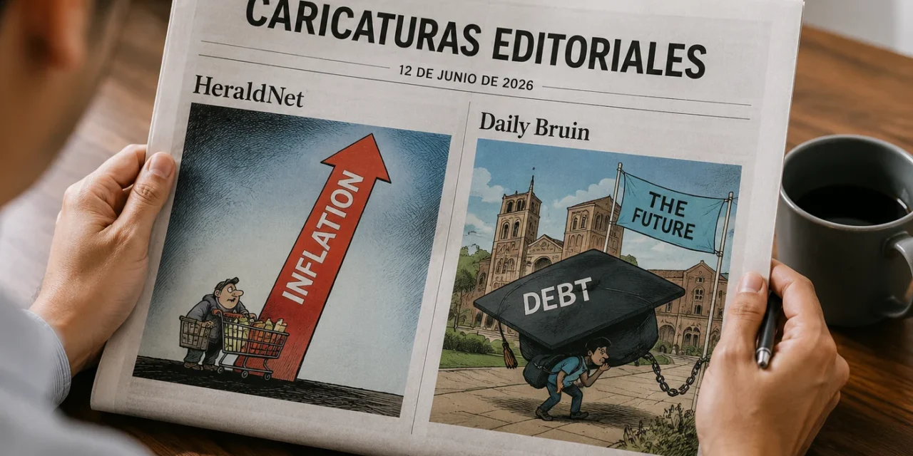 Caricaturas editoriales del 12 de junio de 2026: selección de HeraldNet y viñeta de Daily Bruin