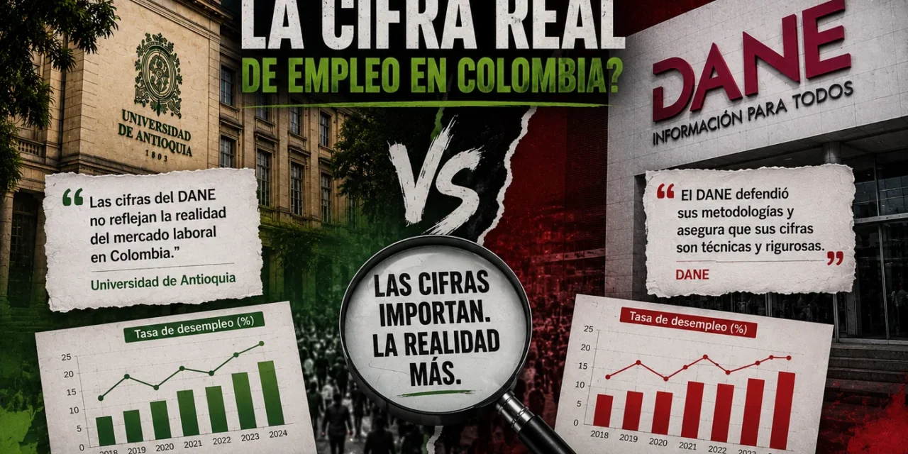 Cifras de empleo del DANE: estudio de la UdeA calcula 170.000 puestos formales menos y abre debate metodológico
