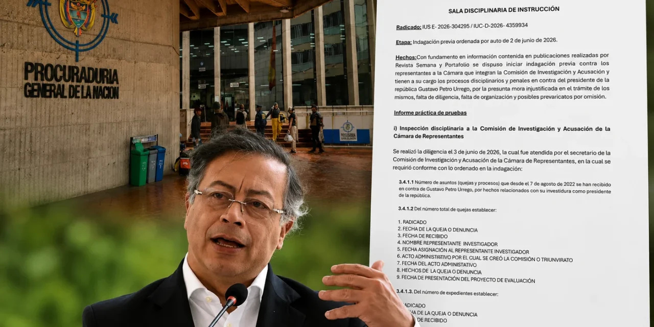 Indagación a la Comisión de Acusación: Procuraduría pone la lupa sobre 290 denuncias contra Petro