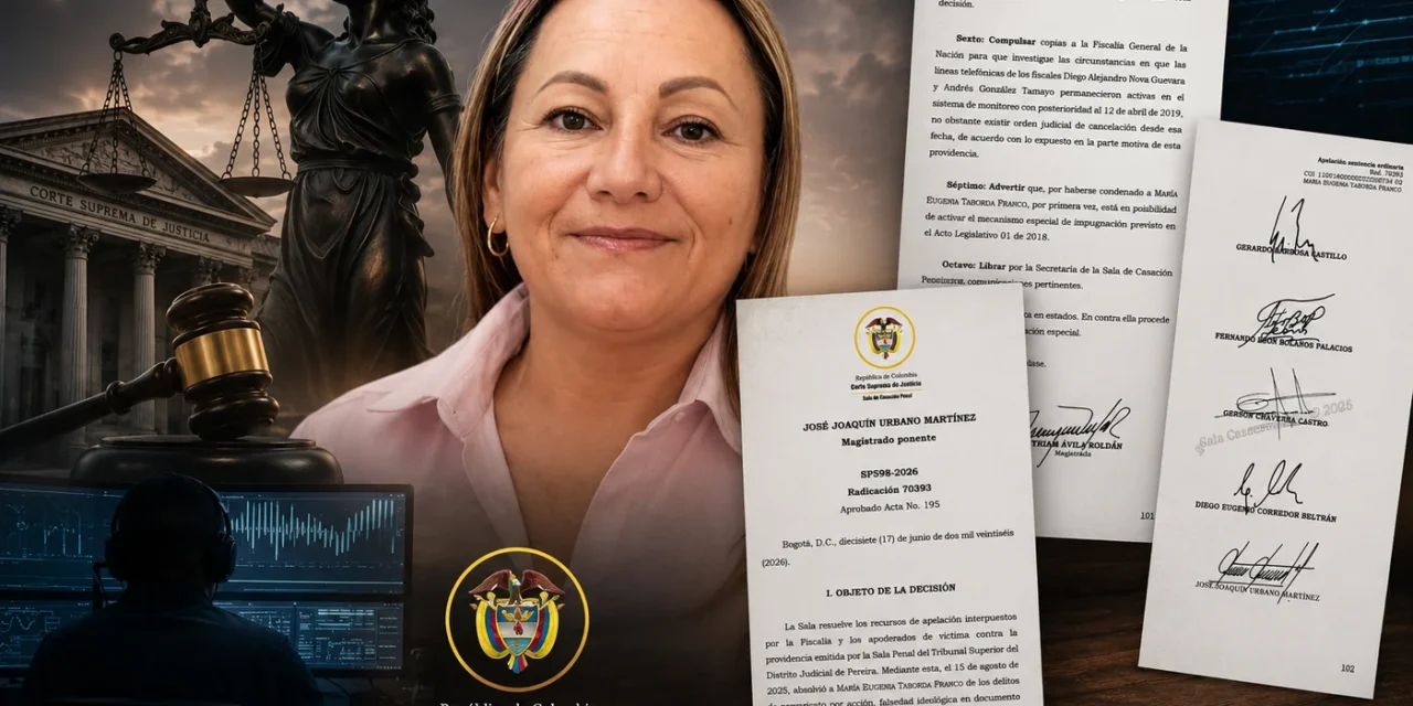 La Corte Suprema confirmó la condena a la fiscal de Pereira: 70 meses por interceptaciones sin sustento y un archivo irregular