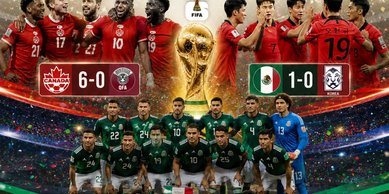 México se mete en dieciseisavos y Canadá firma un 6-0: así se movieron los grupos en la segunda jornada del Mundial 2026