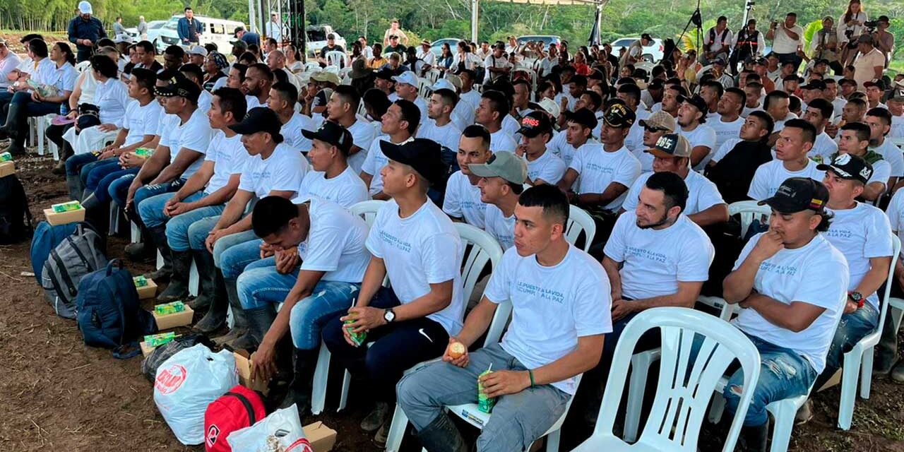 99 integrantes de la CNEB inician dejación de armas en proceso de paz en Putumayo