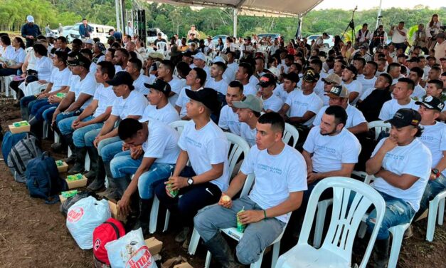 99 integrantes de la CNEB inician dejación de armas en proceso de paz en Putumayo