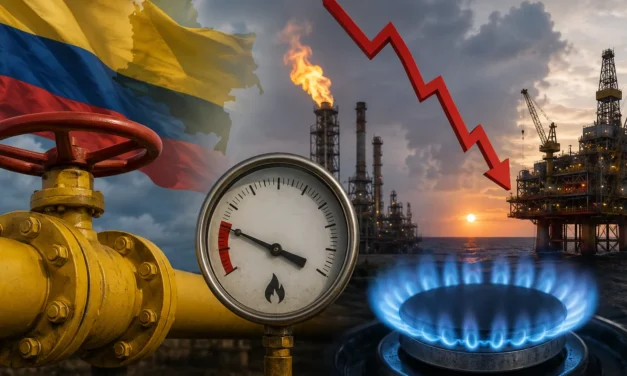 Reservas de gas en Colombia caen a 1.717 Gpc y marcan el menor nivel de autosuficiencia desde 2009, según la ANH