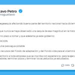 Petro advierte sobre una posible megasequía entre finales de 2026 y comienzos de 2027 y anuncia medidas