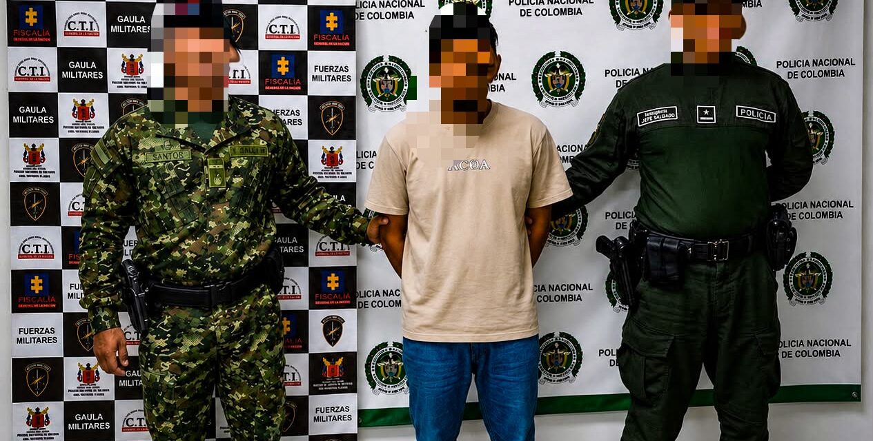 Capturan en Tarazá a presunto cabecilla de la red de apoyo del ELN señalado de manejar finanzas ilegales