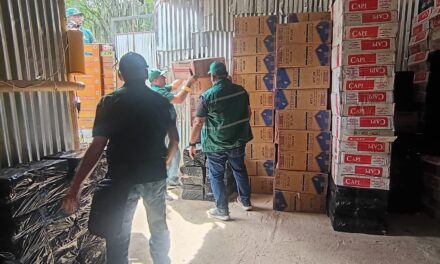 Incautan cerca de mil millones de pesos en cigarrillos de contrabando en bodega clandestina de Bello
