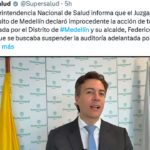 Juzgado declara improcedente tutela de la Alcaldía de Medellín contra auditoría de la Supersalud