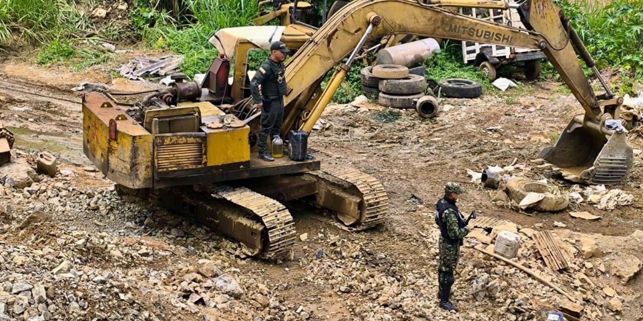 Operativo en Bello afecta presunta explotación minera ilegal vinculada al Clan del Golfo