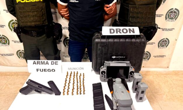 Capturan a hombre señalado de portar una pistola y 54 cartuchos en Antioquia
