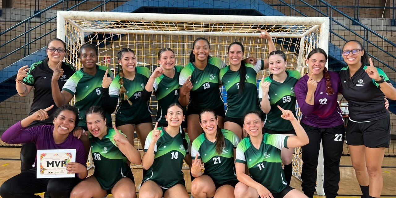 Antioquia volvió a hacer moñona y retuvo los títulos del Interligas de Balonmano Feria de las Flores