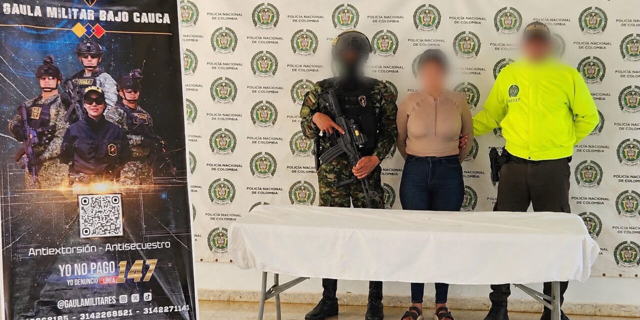 Capturan en Caucasia a mujer señalada de reclutar menores para el Clan del Golfo