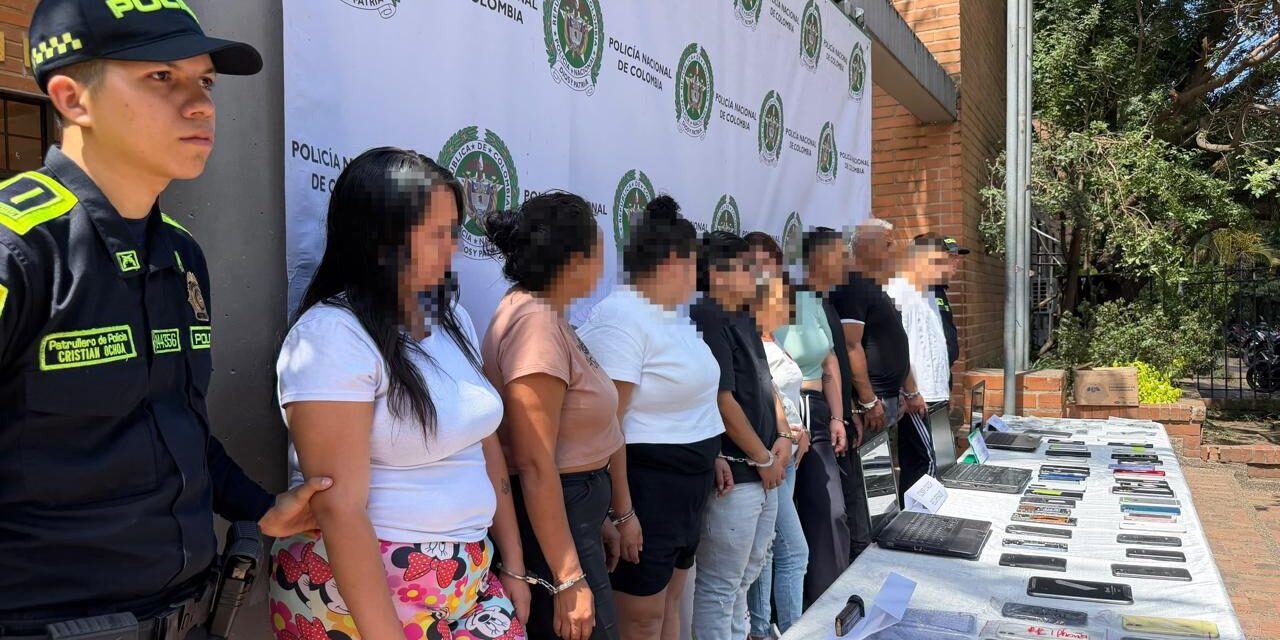 Nueve capturados por presunto robo de celulares en el Metro y el Centro de Medellín