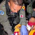 Bebé de un año herido con arma de fuego fue evacuado en helicóptero desde Chocó