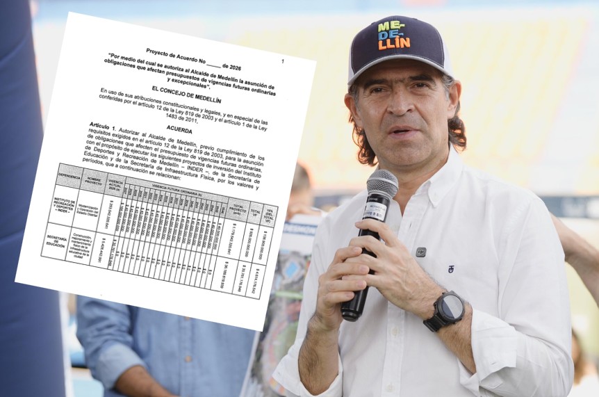 Fico quiere amarrar a Medellín con $2,8 billones en vigencias futuras: casi $1 billón iría al estadio