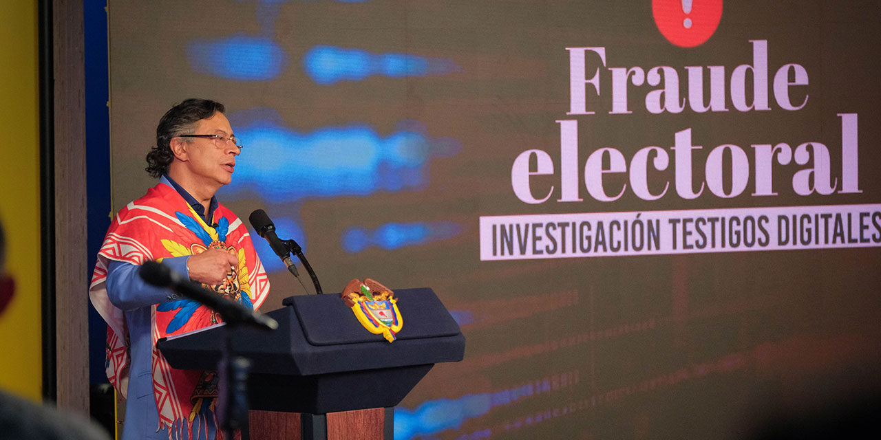 Petro presenta evidencias y denuncia presunto fraude electoral en las elecciones presidenciales de 2026