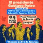 Gobierno convoca en Soacha al Gran Festival por la Defensa de la Educación Pública