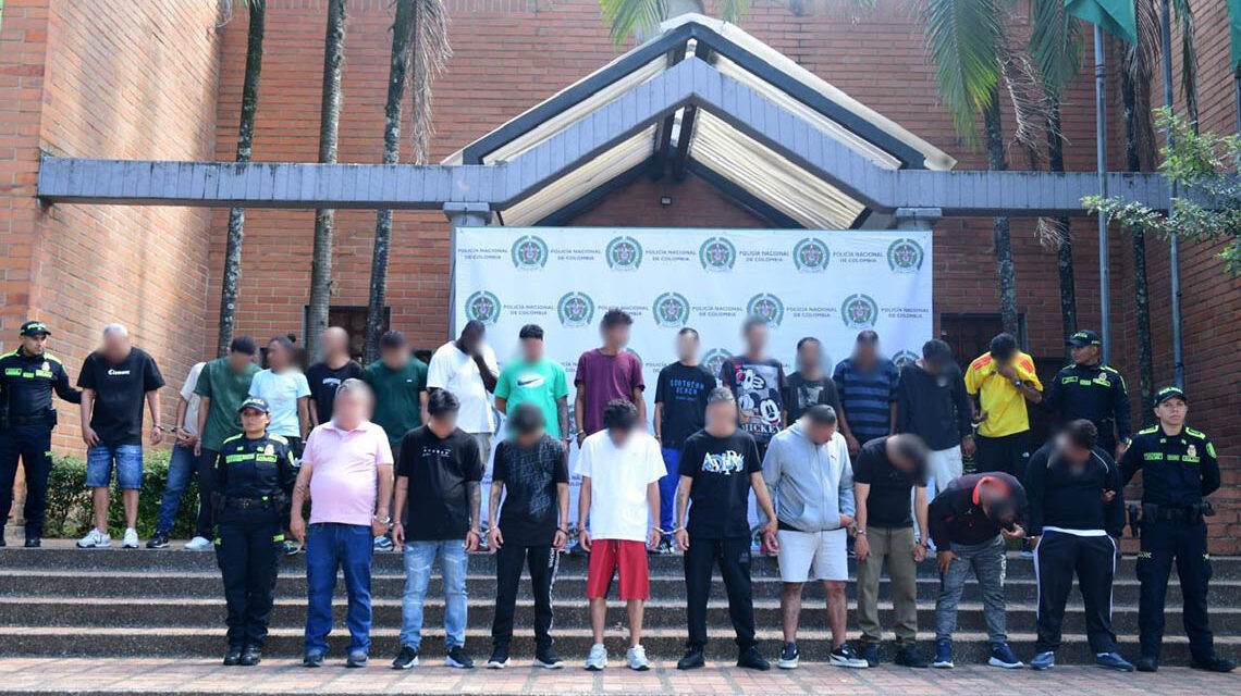 Judicializan a 26 personas tras operativos contra tres estructuras delincuenciales en Medellín