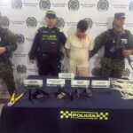 Cuatro capturados y seis armas incautadas durante operativo en Niquía, Bello