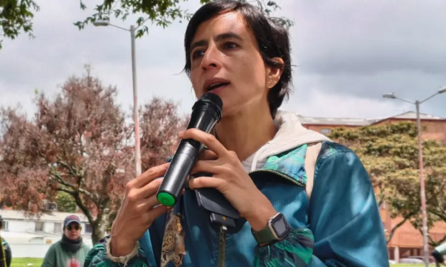 Susana Muhamad estuvo en manifestación frente al ICBF durante jornada que terminó con actos de vandalismo
