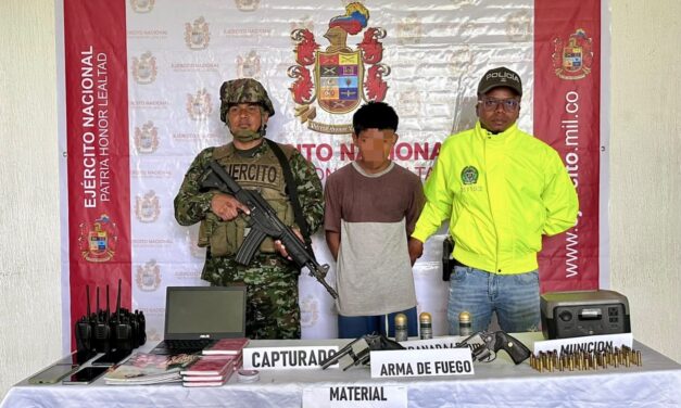 Capturan en Chocó a alias ‘El Tuerto’, señalado de pertenecer a una estructura armada ilegal