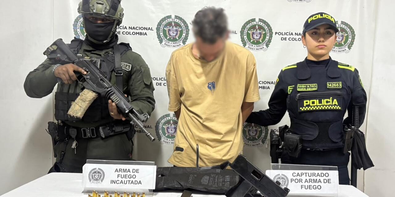 Dos hombres capturados en Barbosa fueron enviados a prisión por porte ilegal de armas