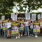 URGENTE | Mujeres protestan en Pereira contra Matador por caricatura que califican de misógina